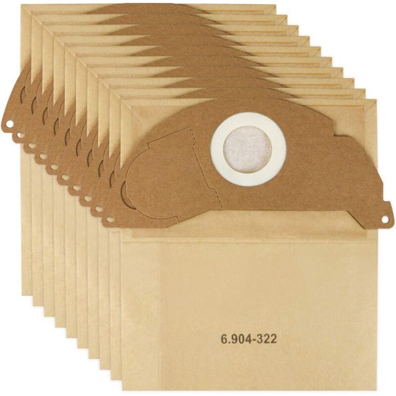 Image of Packung mit 10 Staubsaugerbeuteln für Kärcher 6.904-322.0