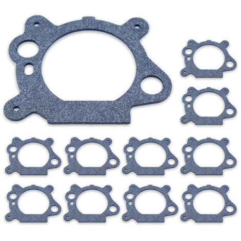 Packung mit 10 Vergaserdichtungen 795629, kompatibel mit Briggs & Stratton Motoren 272653 und 272653S.
