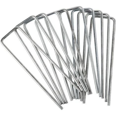 Packung mit 10 verzinkten Metallklammern WERKA PRO  15x4cm