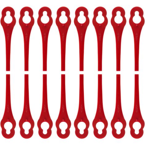 Packung mit 100 Ersatz-Kunststoffklingen für Florabest LIDL Kantenschneider – Länge 8,3 cm