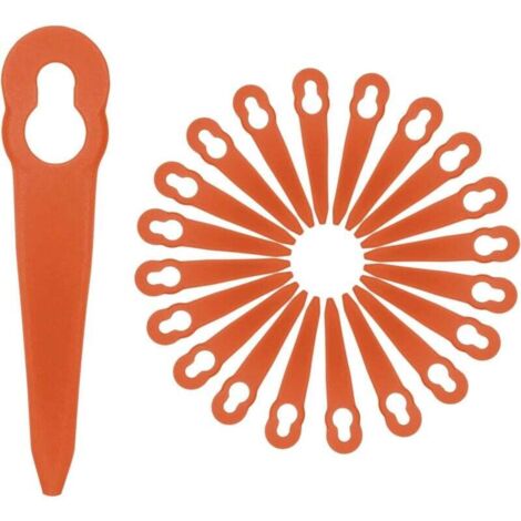 Packung mit 100 Ersatz-Nylonmessern für STIHL Polycut 2-2 und Polycut 3-2 Rasenmäher. Nylonmesser, Zubehör und Gartengeräte.