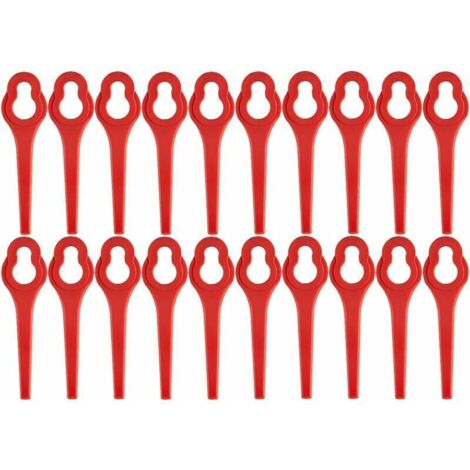 Packung mit 100 Ersatzklingen für den akkubetriebenen Freischneider GFART 18 – Kunststoffklinge für GFART Freischneider