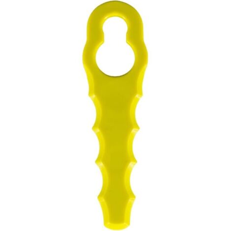 Packung mit 100 Ersatzklingen, kompatibel mit Ryobi Rasentrimmern, doppelt gezahnte Klingenköpfe RAC155, RAC157, RAC158