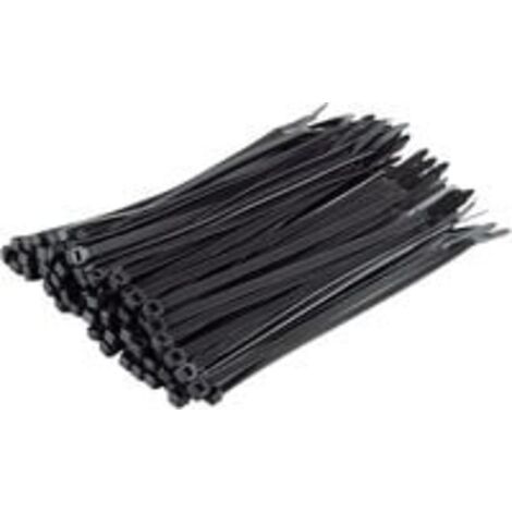 Packung mit 100 Kabelbindern, schwarz, 200 x 4,8 mm