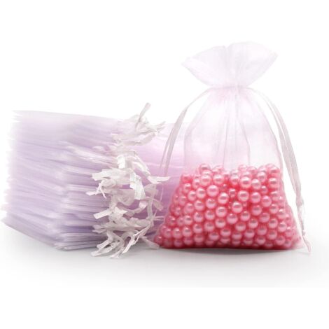 Packung mit 100 Organzabeuteln, 7 x 9 cm, rosa