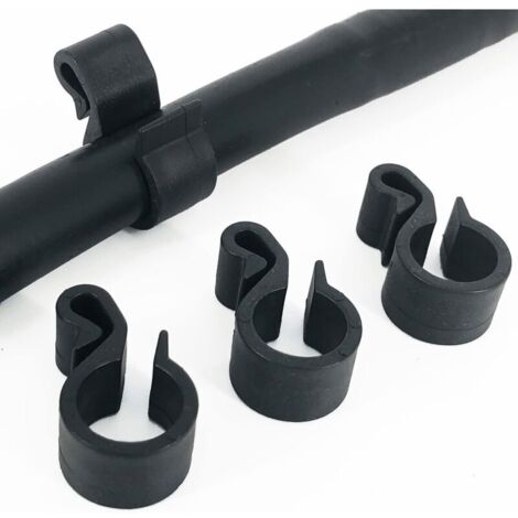 Packung mit 100 Tropfschlauchhaken – Ø 16 mm – Schlauchbefestigung / Tropfbewässerung / Schlauchverbinder / Tropfbewässerungsschlauch