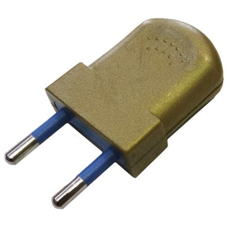 Packung mit 2 Einheiten bipolarer europäischer Goldstecker 10 A 4 mm 250 V