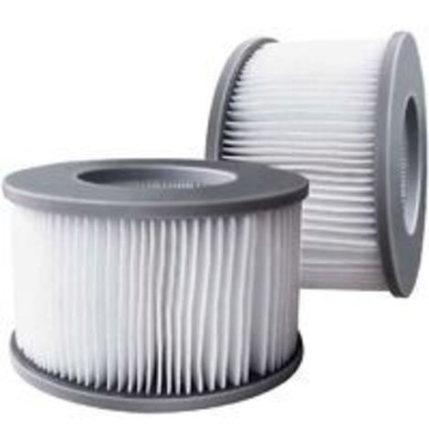 Packung mit 2 Ersatzfiltern für Mspa – Kartuschenpumpe für Schwimmbäder, Hot Subs und Spas