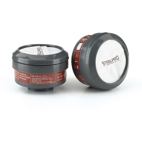 Packung mit 2 Filtern mit FP-Gewinde ABEK1P3 STEELPRO