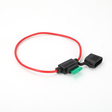 Packung mit 2 Kfz-Sicherungsklemmen 30 A, 12 AWG (amerikanischer Standard), Länge 30 cm.