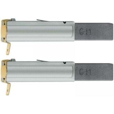Packung mit 2 Kohlebürsten für Industriesauger 30/60/70/80/90 L 11 x 6 x 29 mm