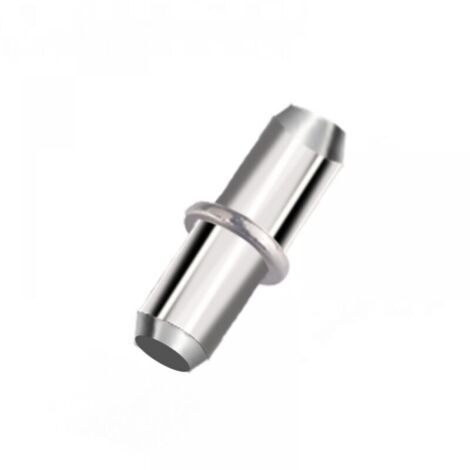 Packung mit 20 5-mm-Bodenwinkeln mit Bohrungsring – Regalwinkel – Bodenträger – Plattenträger – 5 mm massive, vernickelte Stahl-Bodenwinkel