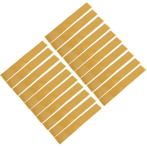 Packung mit 20 doppelseitigen PVC-Klebestreifen, 5 x 35,5 cm (2 x 14 Zoll), zur präzisen Positionierung von Holzsägeblättern.