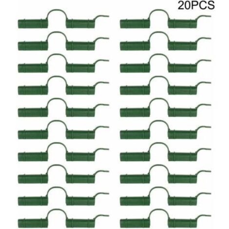 Packung mit 20 Gewächshaus-Befestigungsclips, für Gewächshausschläuche, Befestigungswerkzeug, für Gartenplanen, Sonnenschutz, 1,1 cm