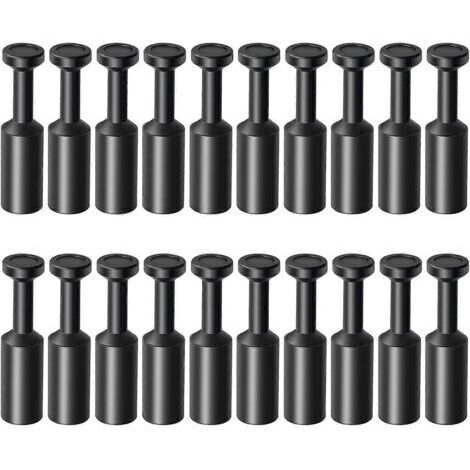 Packung mit 20 Schnellkupplungen 6 mm - Strapazierfähiges Kunststoffmaterial, einfach zu montieren, geeignet für pneumatische Systeme.