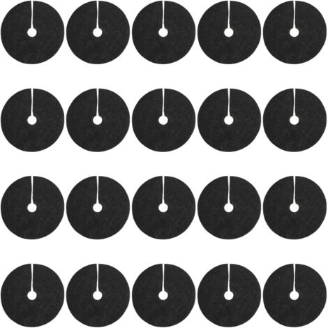 Packung mit 20 Unkrautbekämpfungsmatten, 15 cm runde Mulchringe aus Vliesstoff, Unkrautbekämpfungsmatten