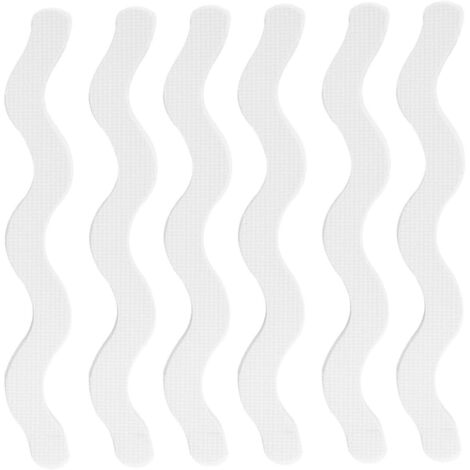 Packung mit 24 rutschfesten Duschaufklebern, Sicherheitsklebestreifen mit Rakel, Premium-Qualität, für Duschtreppen (transparent)