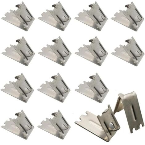 Packung mit 25 Kühlschrankregalclips, Gefrierschrankregalclips, Kühlschrankregalhalterungen, Haken in einem