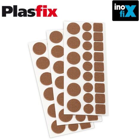Packung mit 3 synthetischen mehrfigurigen Klebefilzen Plasfix INOFIX
