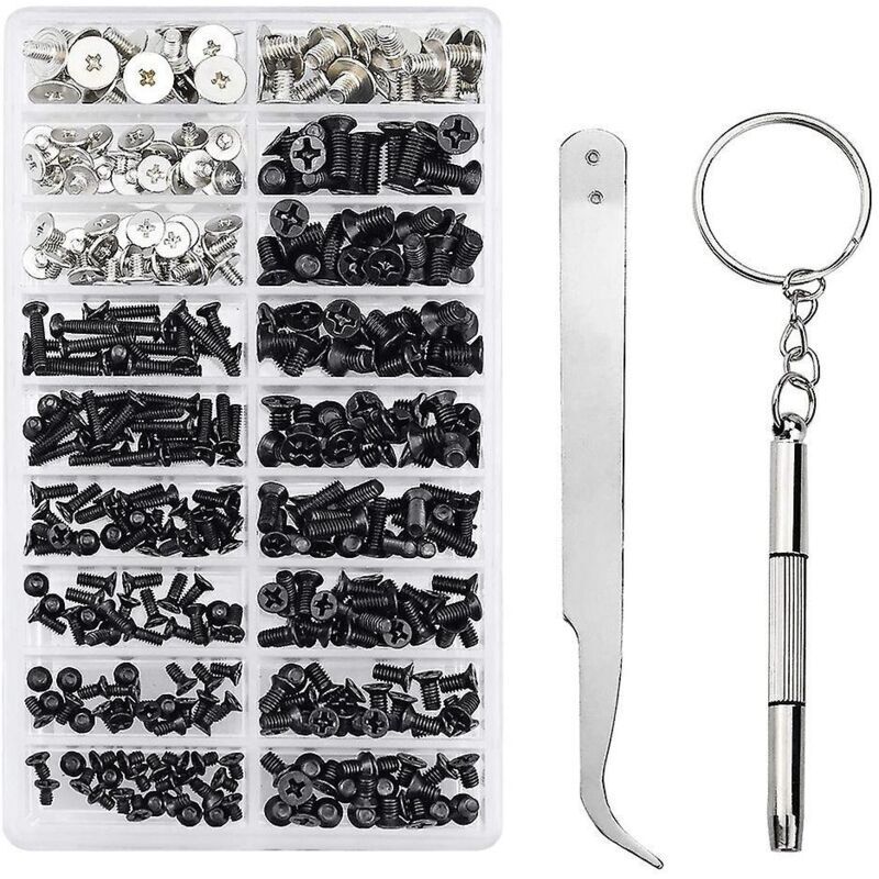 Image of Packung mit 355 verschiedenen PC-Schrauben M2, M3 und M2,5