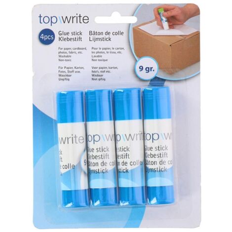 Packung mit 4 Klebestiften 9gr Topwrite