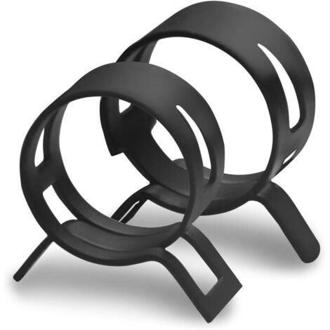 Packung mit 40 federbelasteten Schlauchschellen für 12-mm-Kraftstoffleitungen – Schwarze Schlauchschellen für Wasserleitungen, Luftschläuche, Silikonschläuche