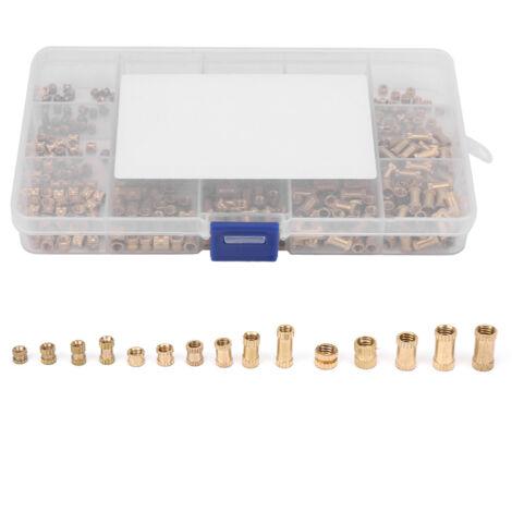 Packung mit 450 Stück – gerändelte Lötmuttern zum Einpressen/Angießen – M2/M3/M4 (Ø 3,2/4,3/5,3 mm) – Befestigungszubehör aus Metall für die Bordmontage