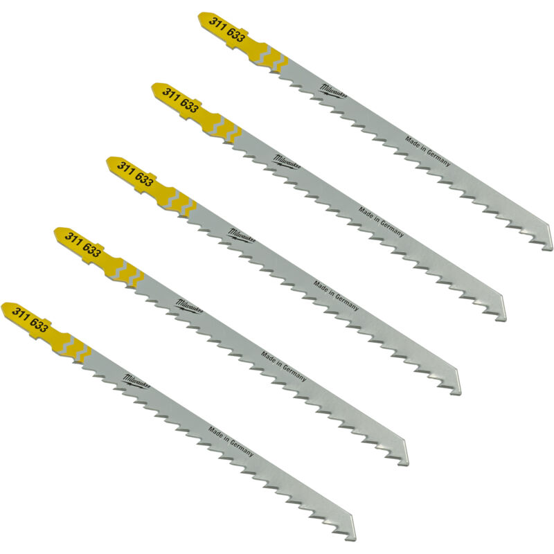 Packung Mit 5-blades Puzzle Milwaukee Holz 105mm Zahn 4 Mm 4932311633