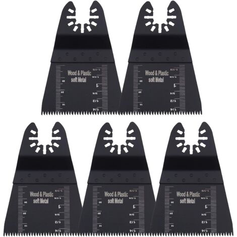 Packung mit 5 oszillierenden Multitool-Sägeblättern 65 mm