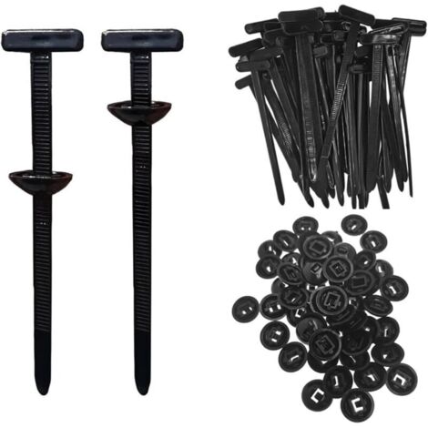 Packung mit 50 Nylon-Kabelbindern für Autoreparaturen, schnelle Befestigung und Bohrarbeiten