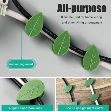 Packung mit 50 selbstklebenden Pflanzenclips für Kletterpflanzen, selbstklebende Wandstützen, Clips für Stängel und Ranken
