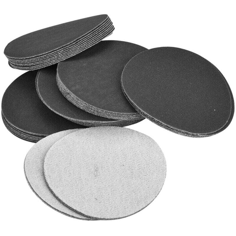 Image of Packung mit 50 selbstklebenden Schleifscheiben (75 mm), Polierpads und Schleifpapier (Nr. 400)