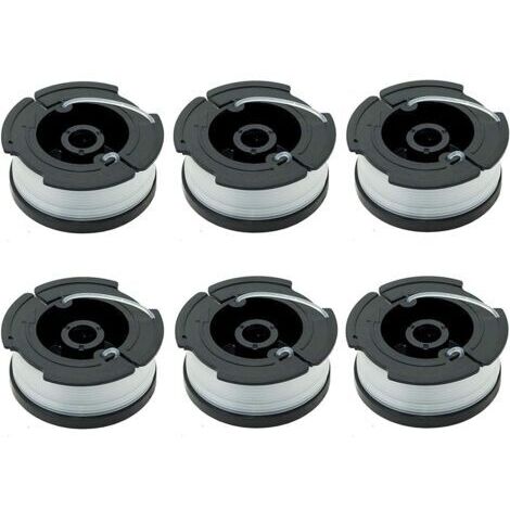 Packung mit 6 A6481 A6485 Spulen für Black & Decker Rasenmäher