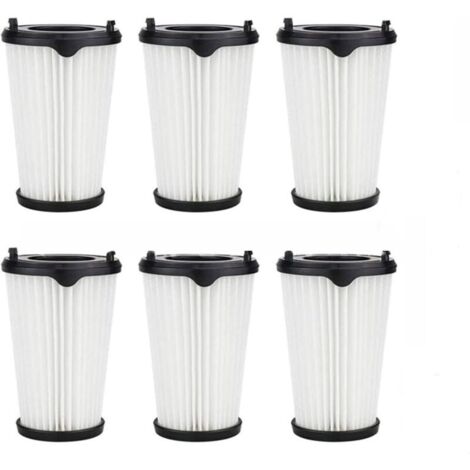 Packung mit 6 Ersatz-HEPA-Filtern für Ergorapido AEF150 AEG CX7 CX7-2 Staubsauger, inklusive 1 Reinigungsbürste.
