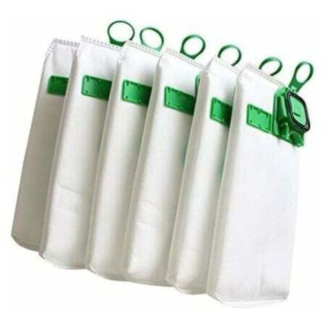 Packung mit 6 hocheffizienten Staubsaugerbeuteln für Vorwerk VK140, VK150, FP140 und Kobold Staubsauger