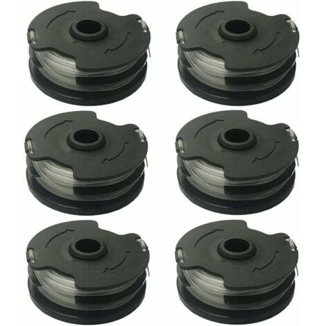 Packung mit 6 Spulen 1,4 mm Nylonfaden für Parkside PRTA 20-Li A1/B2/C3 Freischneider – 2 x 5 m – Kompatibel mit PRT 300 A1, PRT 550 A1/A3