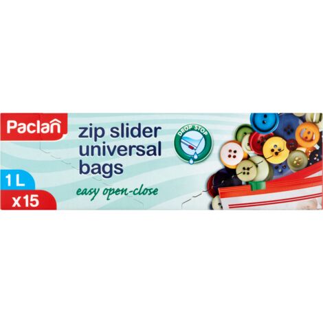 Paclan Zipperbeutel 1 l 15 Stück