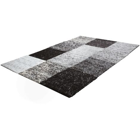 Paco Home Alfombra Hecha A Mano De Alta Calidad De Algodón A Cuadros Trenzada En Marrón Y Beige 120x170 cm