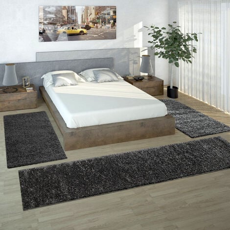 Alfombra Pie de Cama Prisma 47065 Gris 80x150 cm