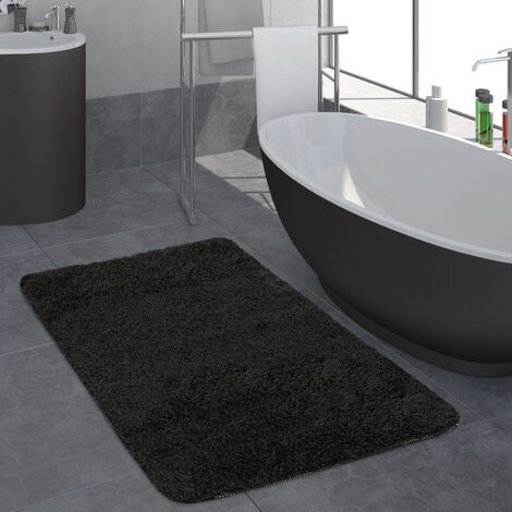 Alfombrillas de baño antideslizantes, alfombra de ducha 60x40cm, suave  antimoho, lavable a máquina, para el suelo del baño, bañera (gris)