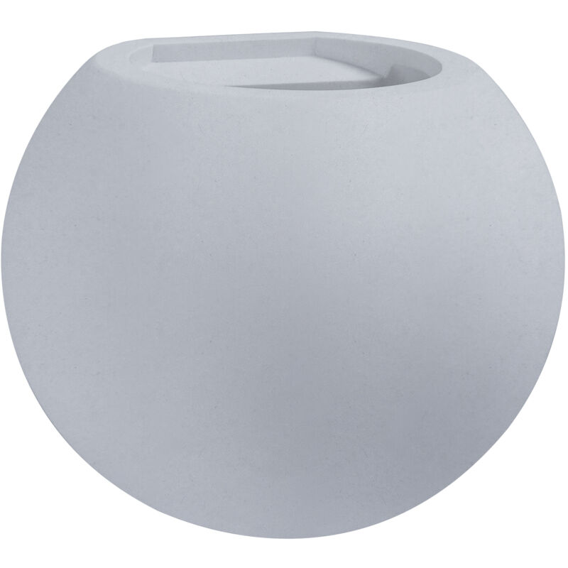 Paco Home - Applique Intérieur Couloir Lampe Ronde Lumière Indirecte Effet Up-Down G9 Sans ampoules, Béton gris