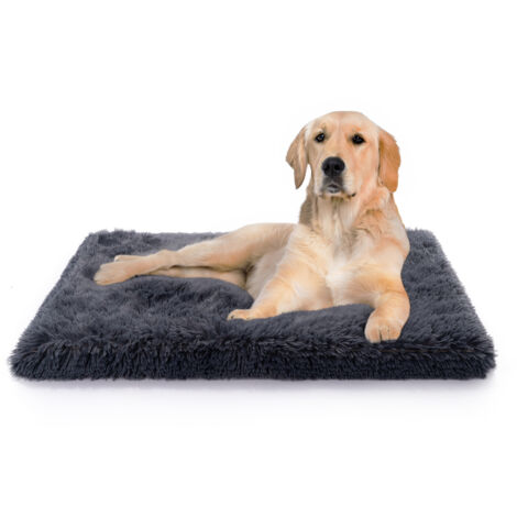Paco Home Hundebett Katzenbett Flauschig Hundekissen Hundesofa Hundedecke Hundekörbchen Anthrazit, 60x100 cm