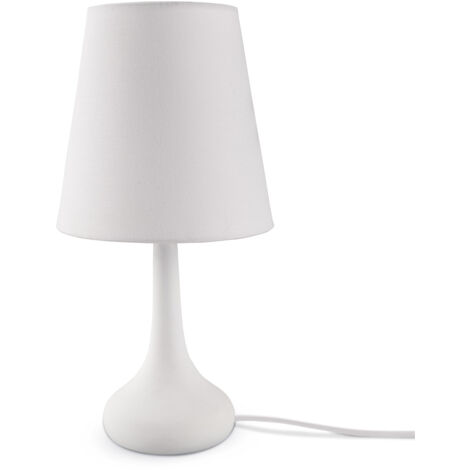 Paco Home Lampada a  da tavolo E14, per camera dei bambini e soggiorno, moderna  Senza illuminante,  Bianca