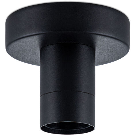 Paco Home Lampada A Plafone Plafoniera Stabile E27 Monoemissione Facile Montaggio  Nero,   Ambra G125 300 Lumen / 5W
