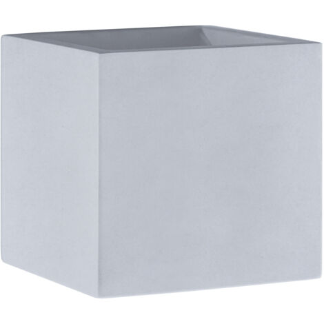 Paco Home Lampada Da Parete Interni Corridoio Cubo Luce Indiretta Effetto Up Down G9  Senza illuminante,  Grigio cemento