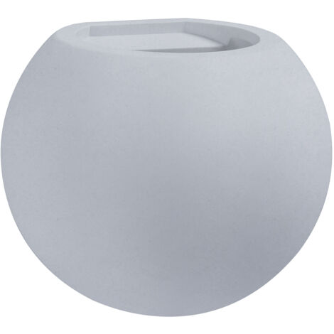 Paco Home Lampada Da Parete Interni Parete Corridoio Rotonda Luce Indiretta Up Down G9  Senza illuminante,  Grigio cemento