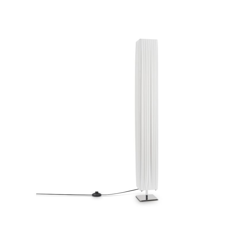 Lampadaire Lampe De Table Salon Lampe De Chevet Abat-Jour Bois Moderne Chrome, Lampadaire - Chrome - Paco Home