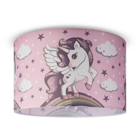 Paco Home Lámpara Techo De Suspensión Cuarto Infantil Bomberos Policía Carretera E27 Diseño 5 (Ø45,5 cm), Luz de techo - Blanco
