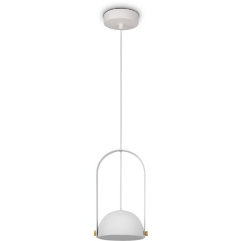 Paco Home LED Lampe Pendellampe Esstisch Wandleuchte Tischleuchte Deko Wohnzimmer Rund Pendelleuchte, Weiß