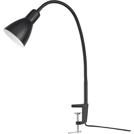 Paco Home LED Lampe Tischlampe Deko Tischleuchte Schreibtischlampe Arbeitszimmer Büro E27 Tischleuchte - Schwarz, Schwarz 2